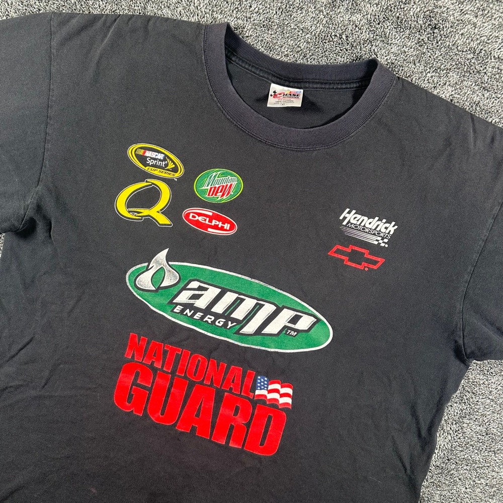 Chase Authentics NASCAR Dale Earnhardt Jr Amp Energy T-Shirt Mens XL Black